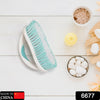 6677 Multipurpose Durable Cleaning Brush with handle for Clothes Laundry Floor Tiles at Home Kitchen Sink, Wet and Dry wash Cloth Spotting Washing Scrubbing Brush. DeoDap