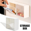 4037Adhesive Wall Mounted Flip Storage Box Holder Small Object Storage Case ( 1 pcs ) DeoDap